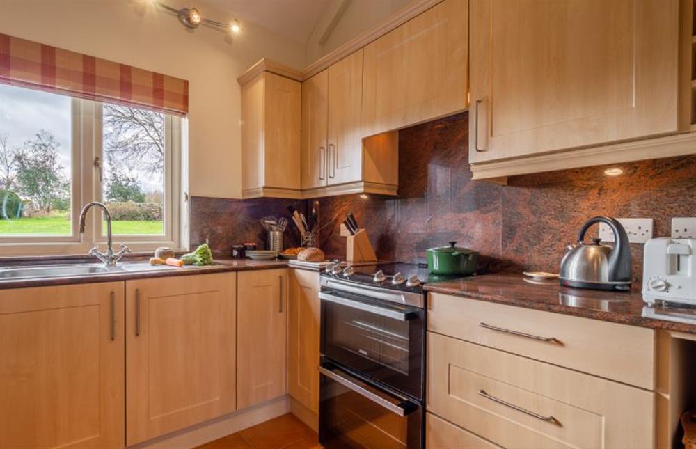 Galley style kitchen at The Calf Pens, Layham