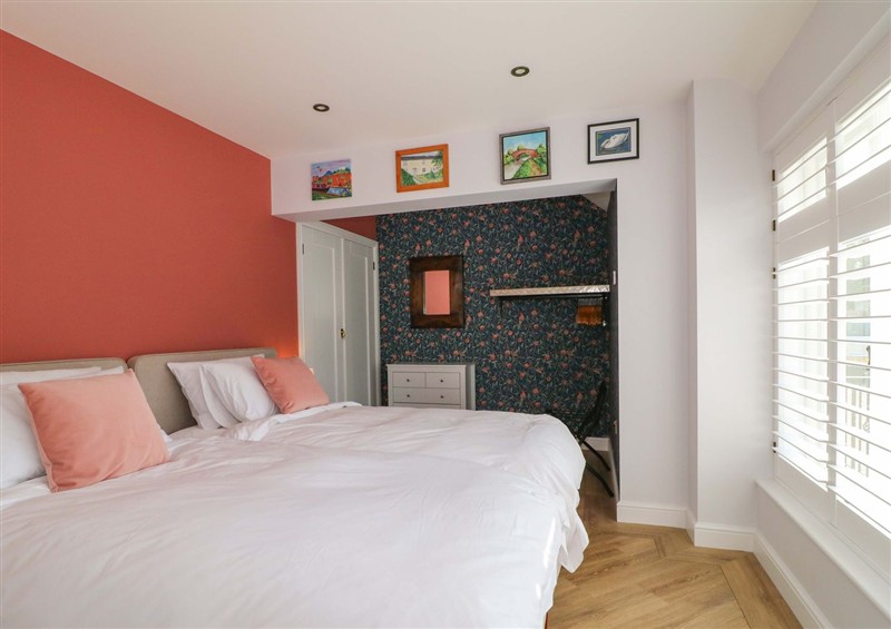 This is a bedroom at The Canalside Cottage, Shardlow near Castle Donington