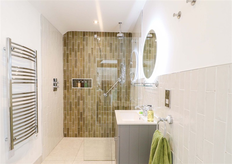 This is the bathroom at The Canalside Cottage, Shardlow near Castle Donington
