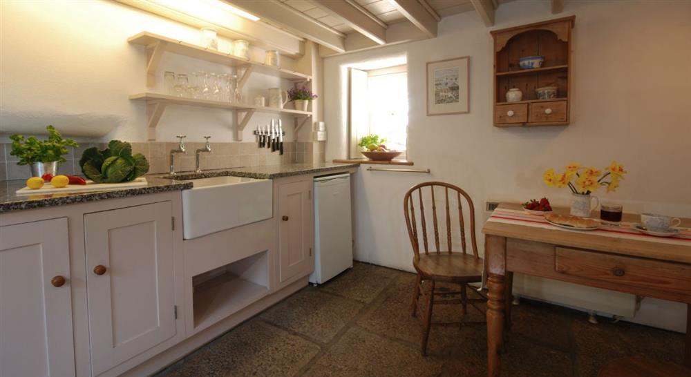 The kitchen at The Canyack in Penzance, Cornwall