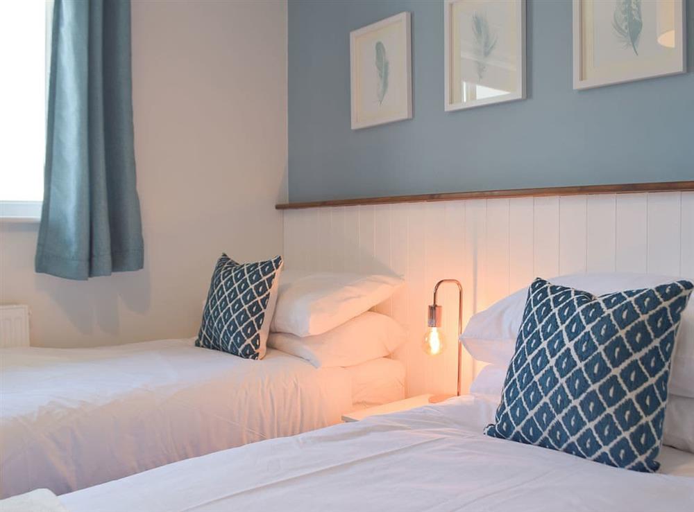 Twin bedroom at The Captains Hideaway in Sageston, near Tenby, Pembrokeshire, Dyfed