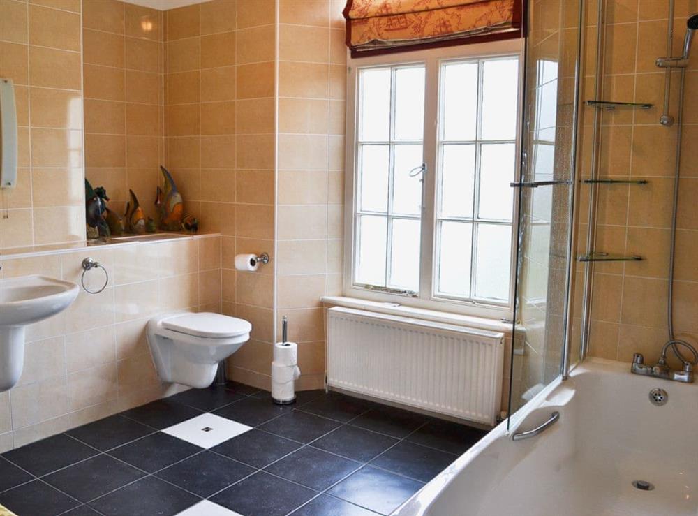 Bathroom at The Captains House in Instow, Nr Bideford, North Devon., Great Britain