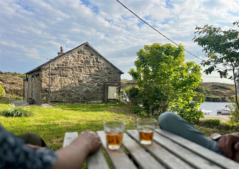 Outside at The Captains Nest, Bunbeg