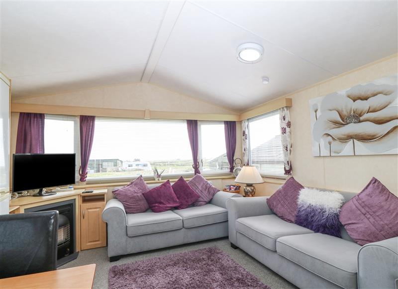 The living area at The Caravan @ Llettyr Wennol, Cemaes Bay