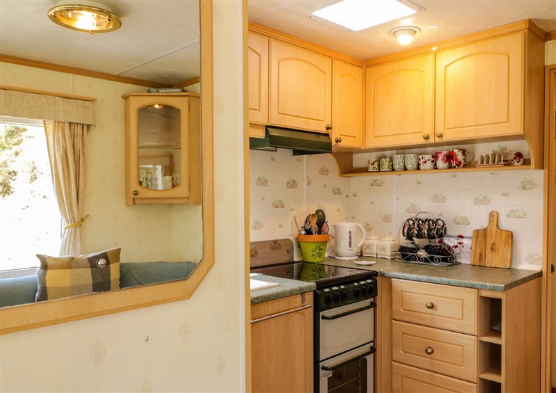 This is the kitchen at The Caravan@Meenacross, Cranford near Carrigart