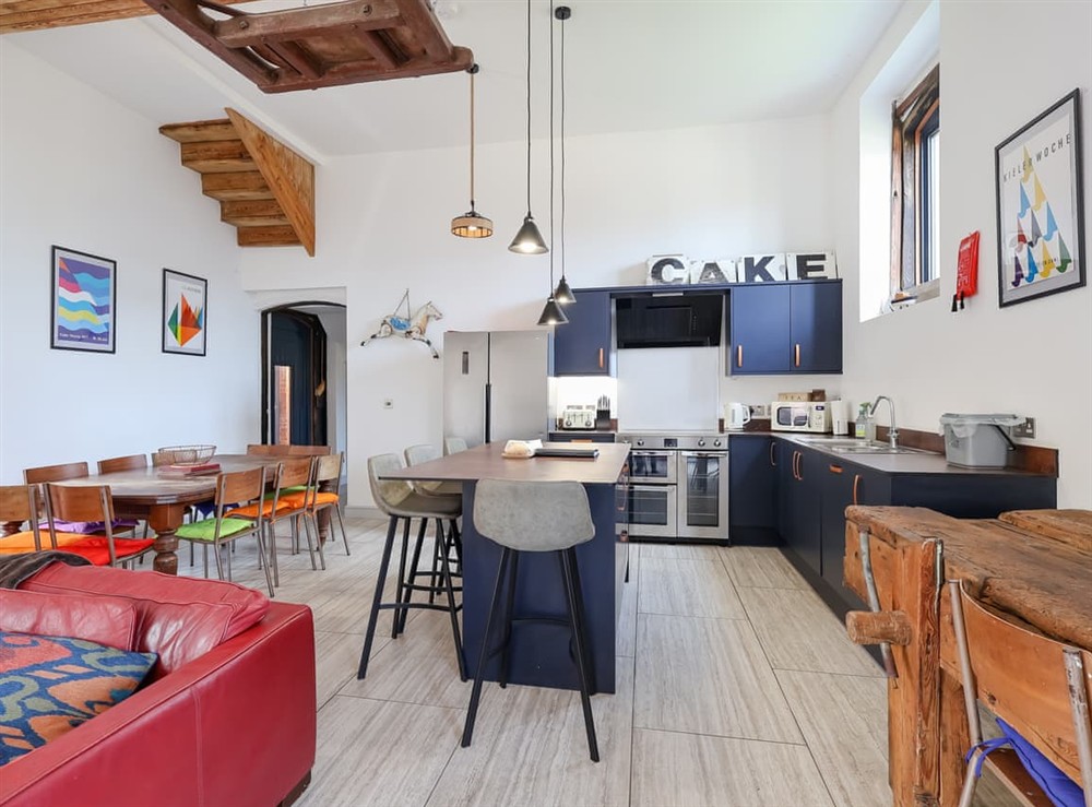 Open plan living space at The Cart Arms in Gloucester, Gloucestershire