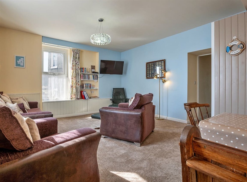 Living area at The Cart House in Beaumaris, Gwynedd