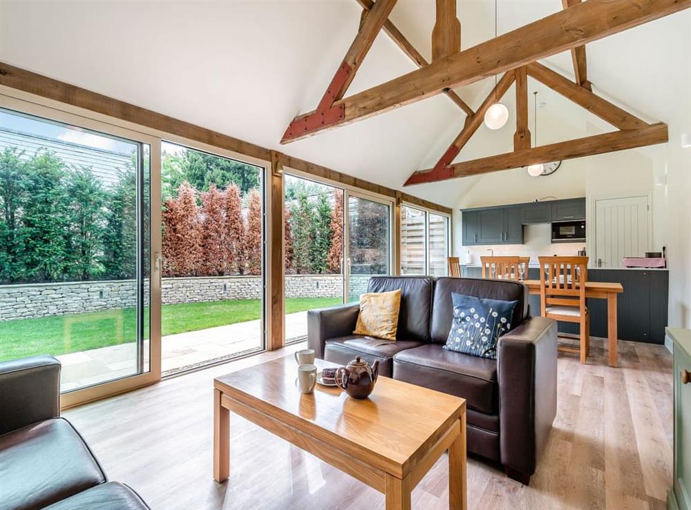 Open plan living space at The Cart House in Cotswolds, GloucestershireGloucestershire, England