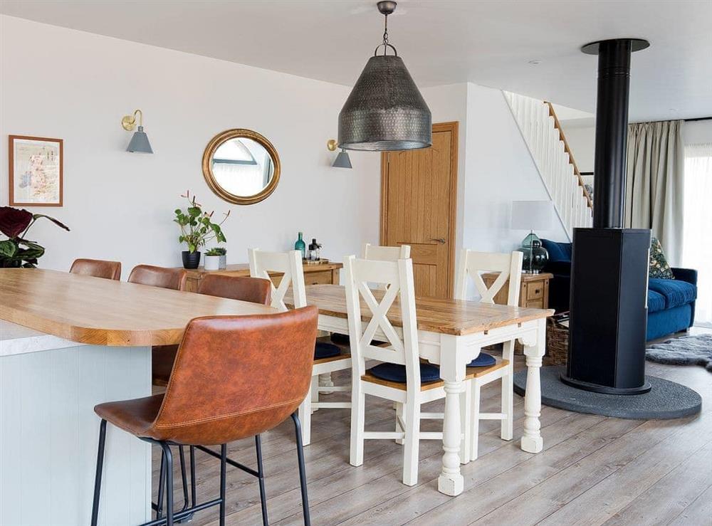 Open plan living space at The Cart House in Duns, Berwickshire