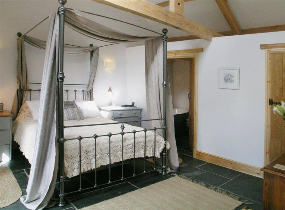 Four Poster bedroom at The Cart House in Hartland, Nr Bideford, Devon., Great Britain