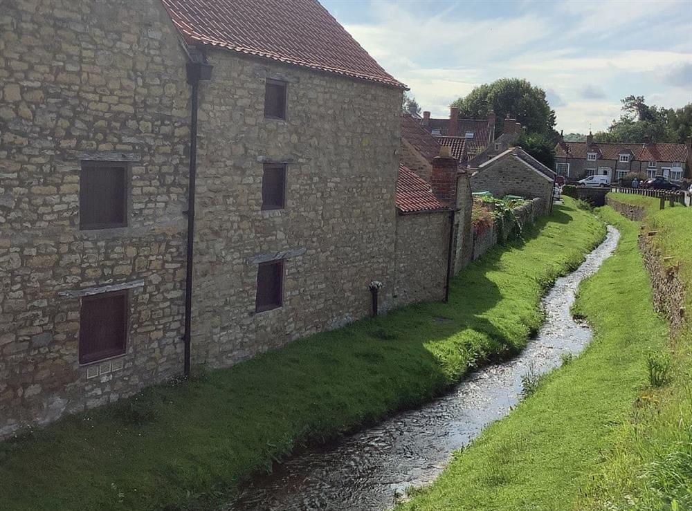 The beck at The Cart House in Helmsley, Yorkshire, North Yorkshire
