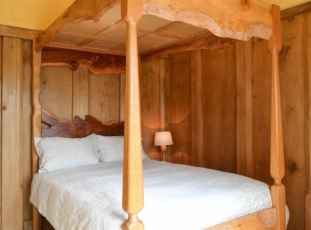 Four poster bedroom at The Cart Shed in Knapton Green, near Leominster, Herefordshire