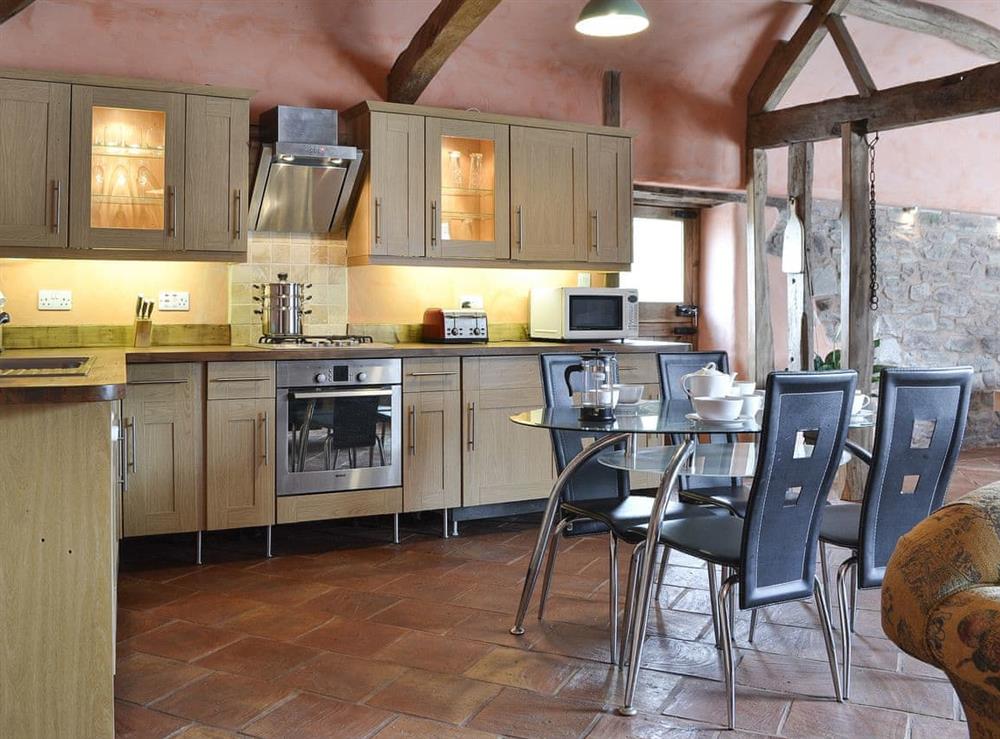 Kitchen & dining area at The Cart Shed in Knapton Green, near Leominster, Herefordshire