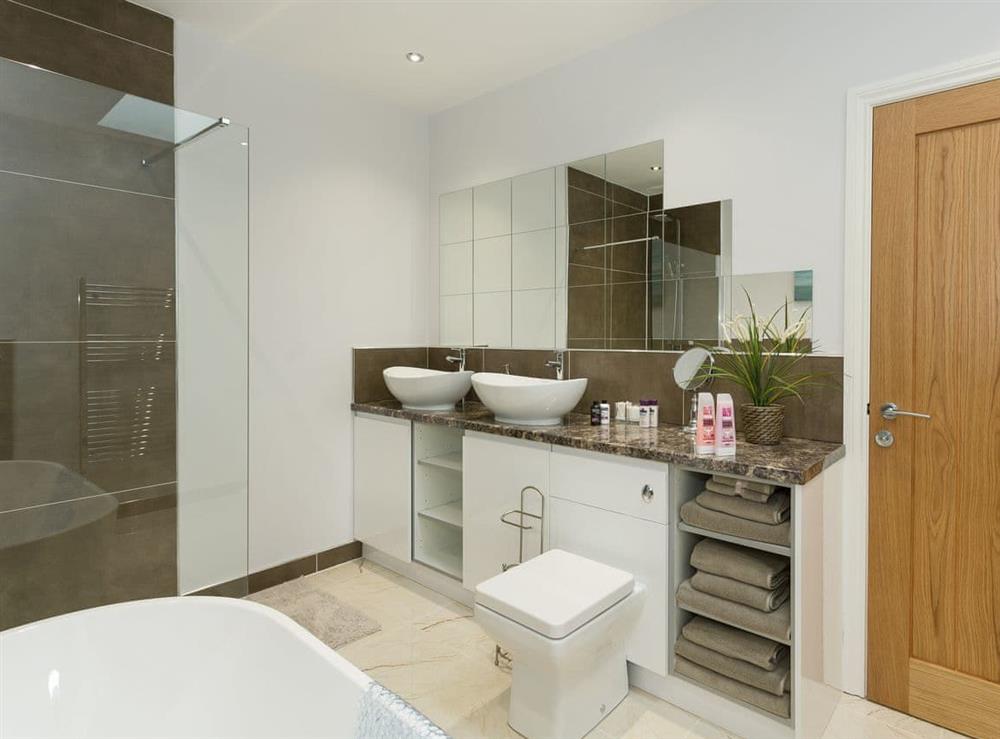 Family bathroom with  free-standing bath (photo 2) at The Cart Shed in Witton Gilbert, near Durham, England