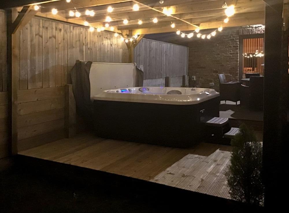 Hot tub at The Cart Shed in Witton Gilbert, near Durham, England