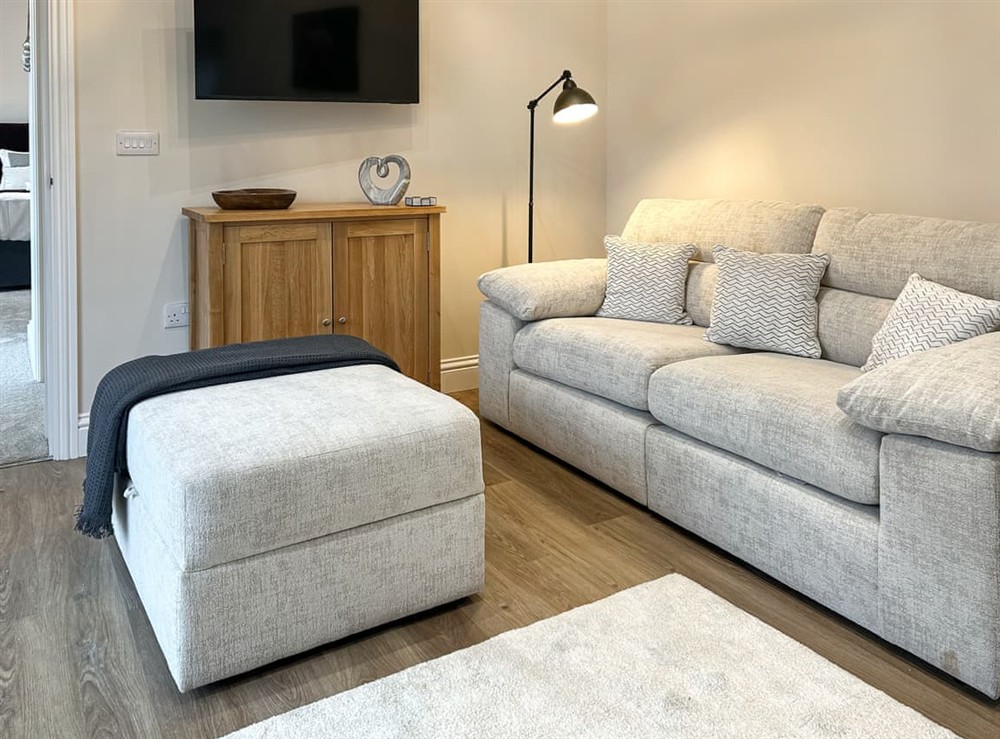 Living area at The Cartshed in East Stoke, near Newark, Nottinghamshire