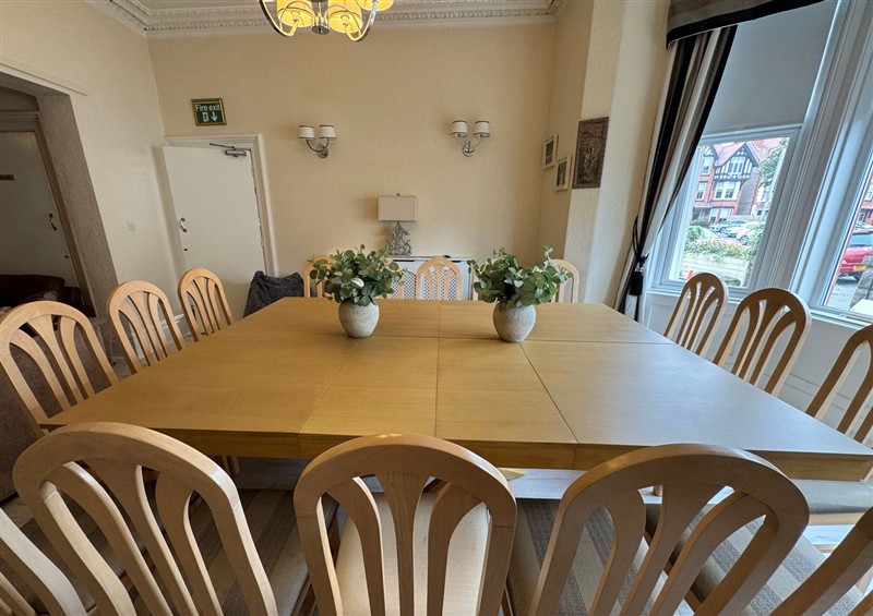 This is the dining room at The Causeway, Llandudno