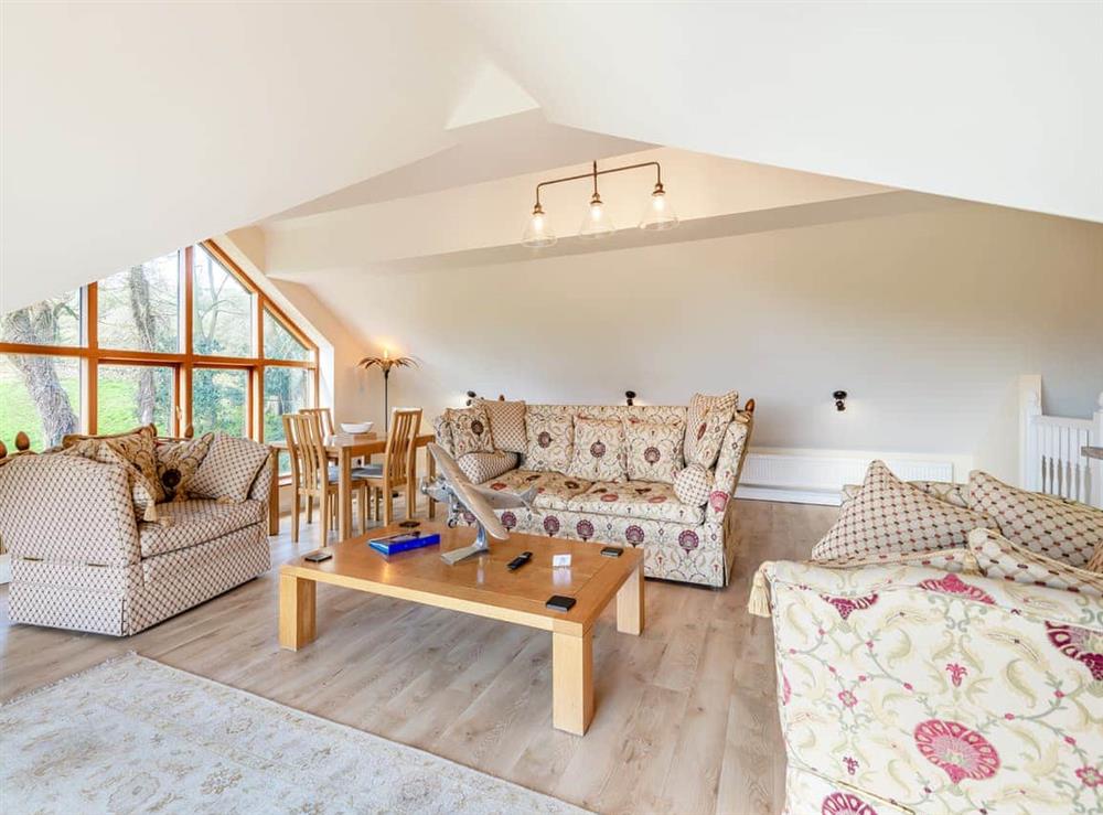 Open plan living space at The Cedars Cottage 1 in Cloughton, near Scarborough, North Yorkshire