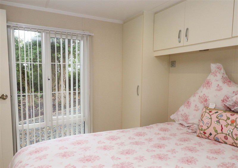 One of the 3 bedrooms at The Chalet at Tyn Lon, Chwilog