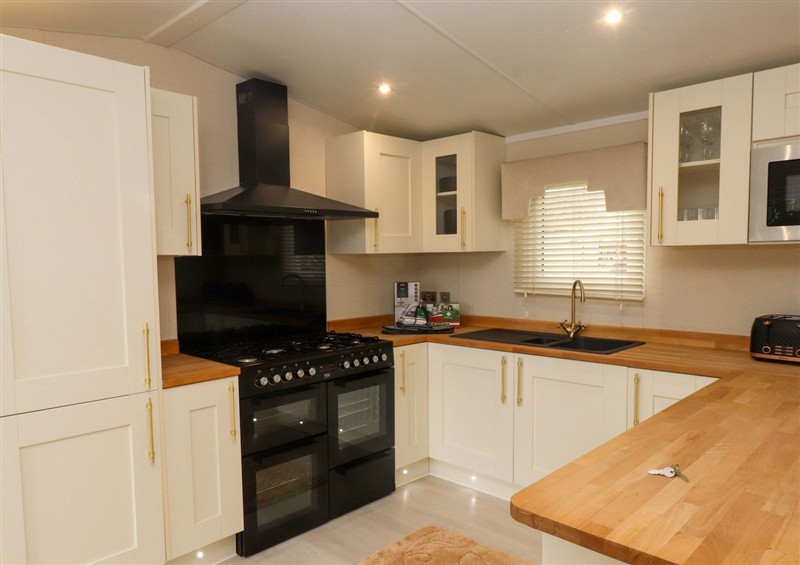 This is the kitchen (photo 2) at The Chalet at Tyn Lon, Chwilog
