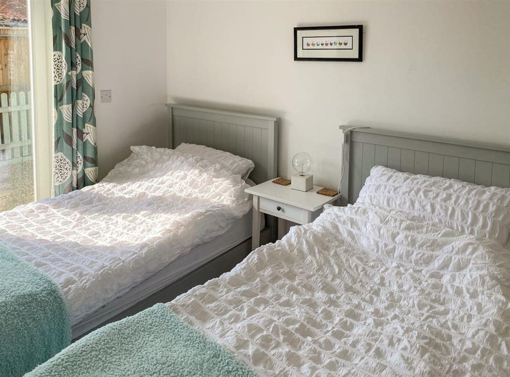 Twin bedroom at The Chapel in Hindolveston, near Holt, Norfolk