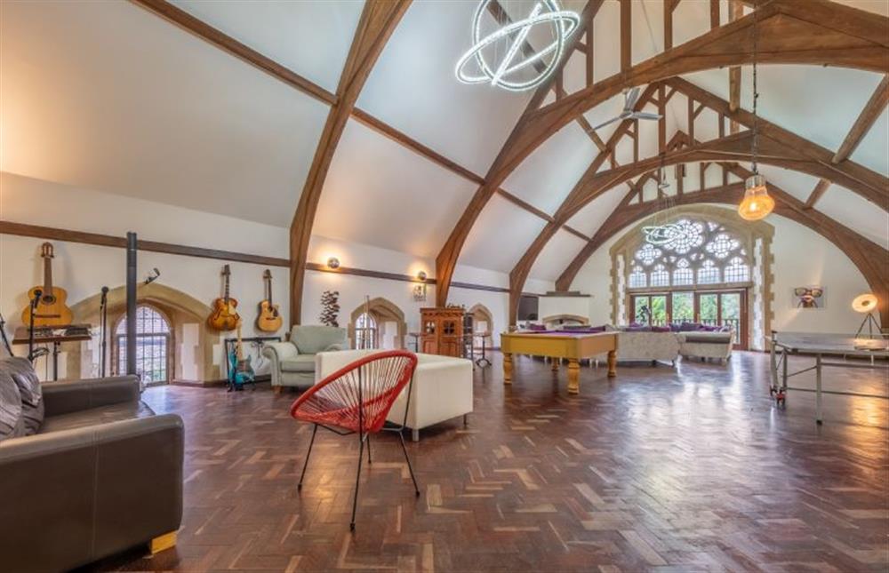 First floor: A stunning vaulted roof at The Chapel, North Elmham near Dereham