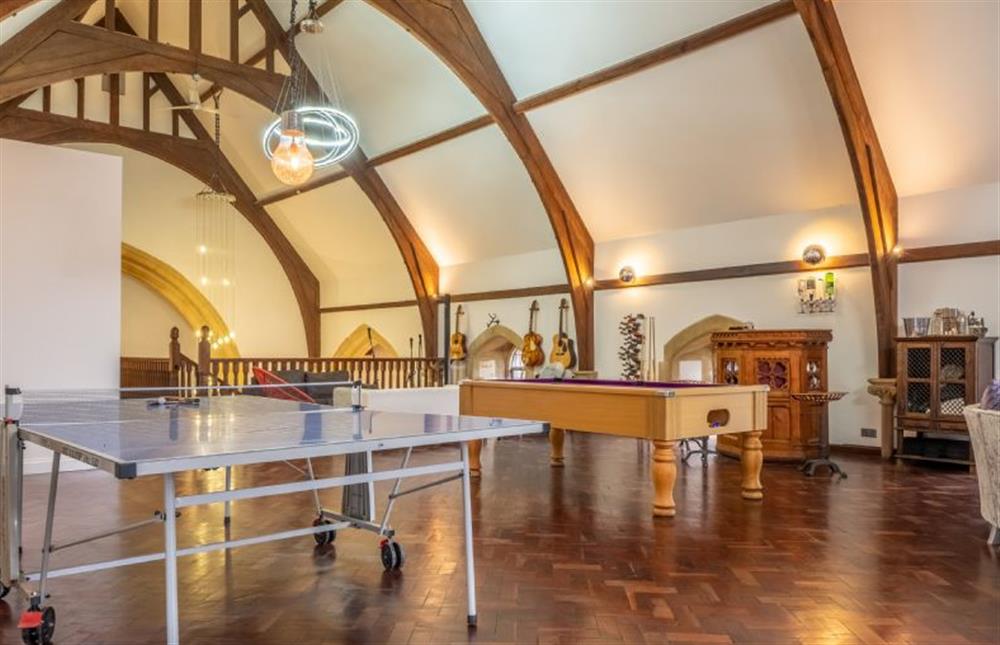 First floor: Table tennis or pool, or both perhaps at The Chapel, North Elmham near Dereham