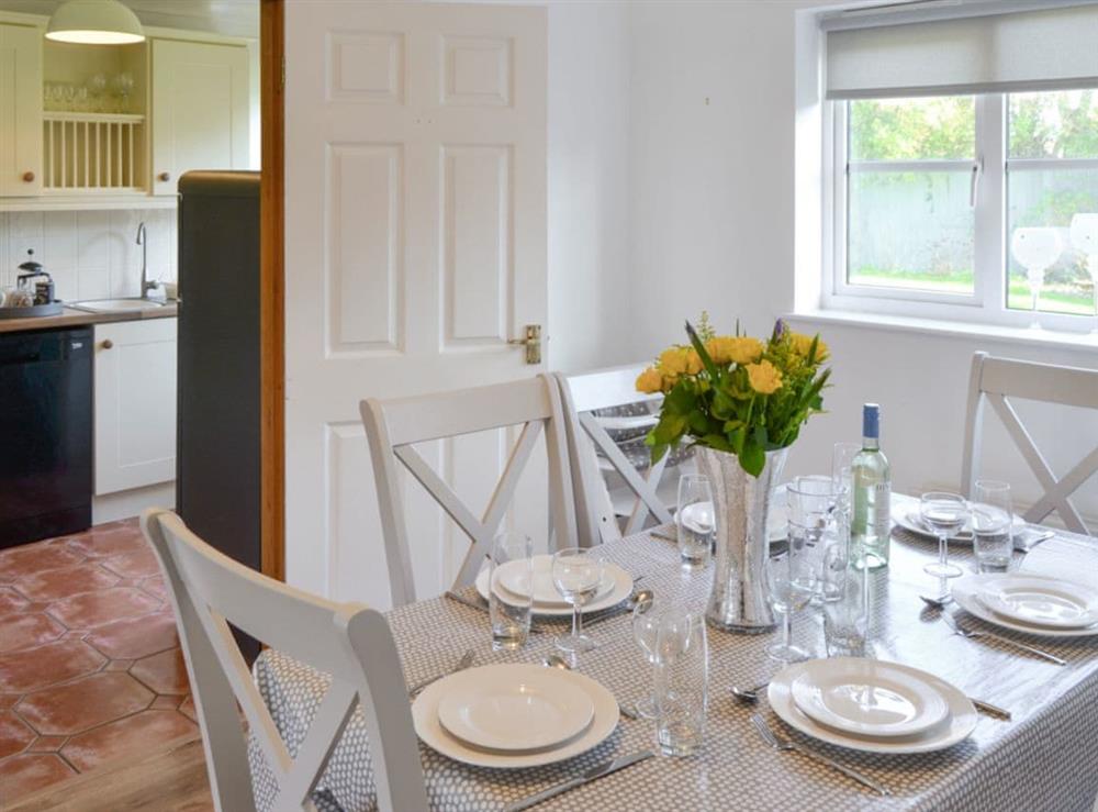 Convenient dining area near to kitchen at The Chase in Walcott, near North Walsham, Norfolk