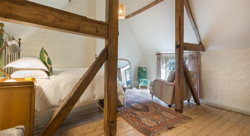 The bedroom at The Cheese House in Harmans Cross, Dorset