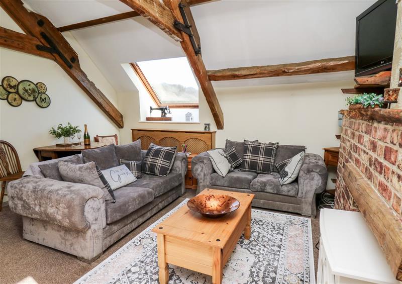 Enjoy the living room at The Cheese Loft, White Mill near Carmarthen