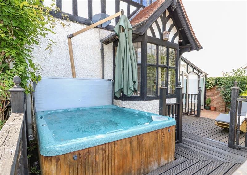 There is a hot tub at The Chestnuts, Peterborough