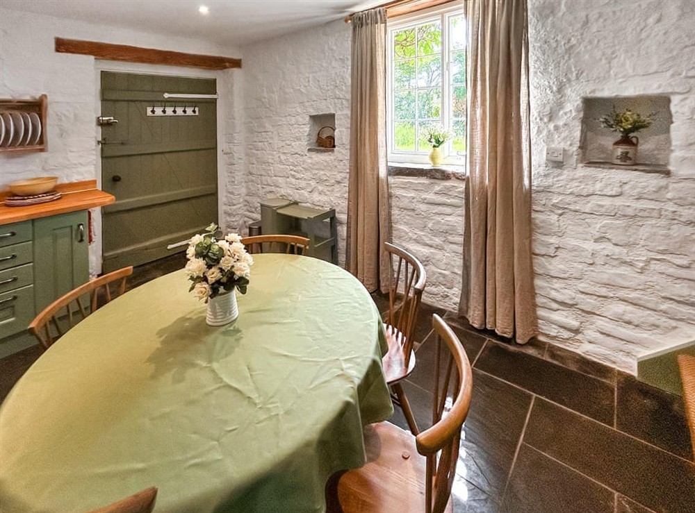 Kitchen/diner at The Cider Barn in West Pennard, near Glastonbury, Somerset