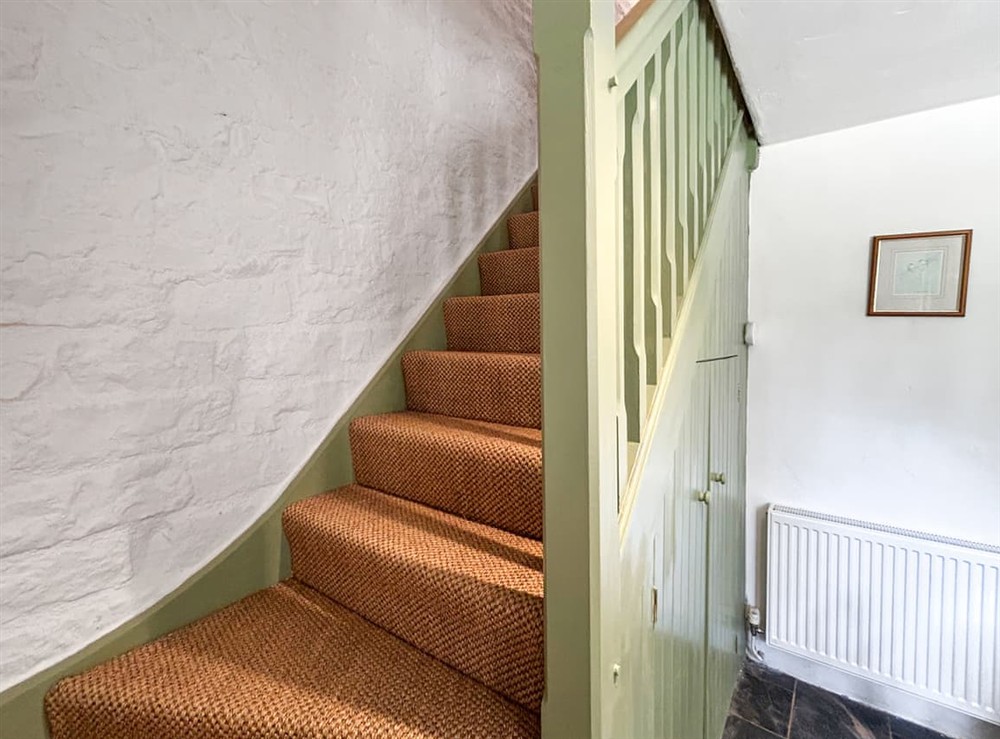 Stairs at The Cider Barn in West Pennard, near Glastonbury, Somerset