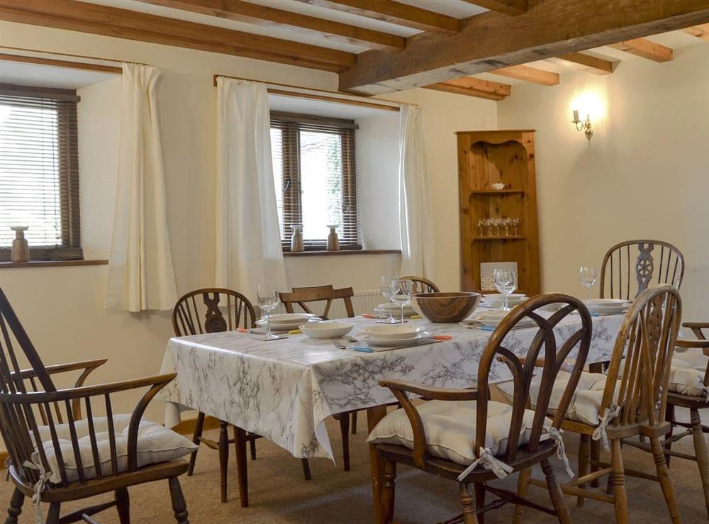 Charming dining room at The Cider House in Bredenbury, near Leominster, Herefordshire