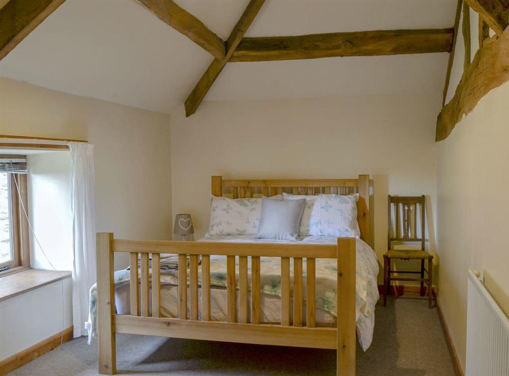 Comfy double ebdroom at The Cider House in Bredenbury, near Leominster, Herefordshire