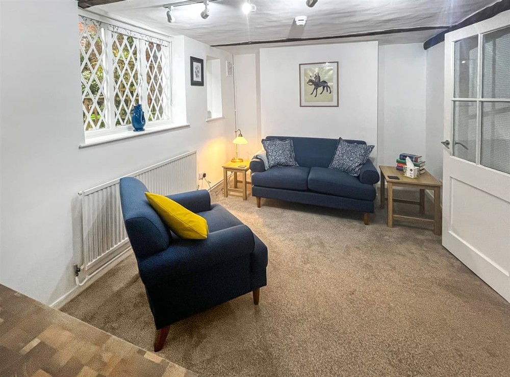 Living area at The Clerks Cottage, Eastbridge Hospital in Canterbury, Kent