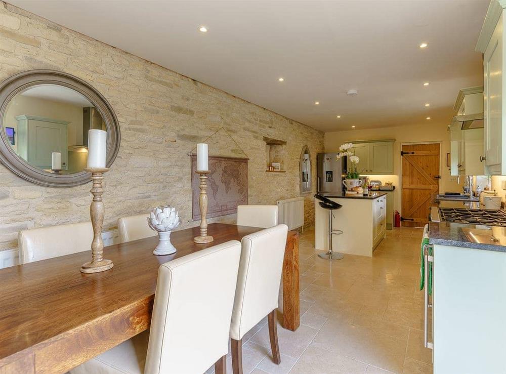 Kitchen and dining area at The Clock House in Bisley, near Stroud, Gloucestershire
