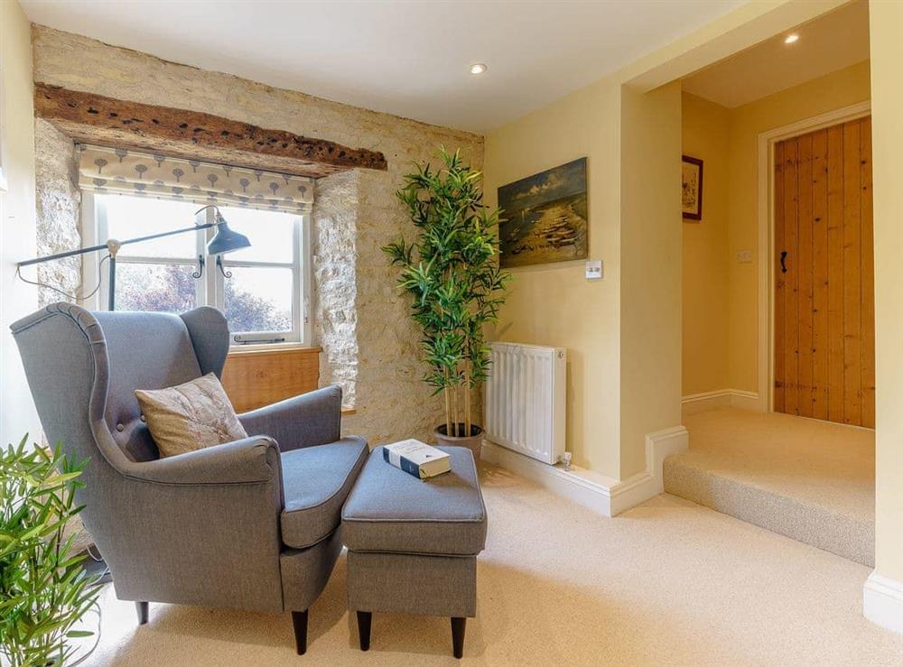 Living area at The Clock House in Bisley, near Stroud, Gloucestershire