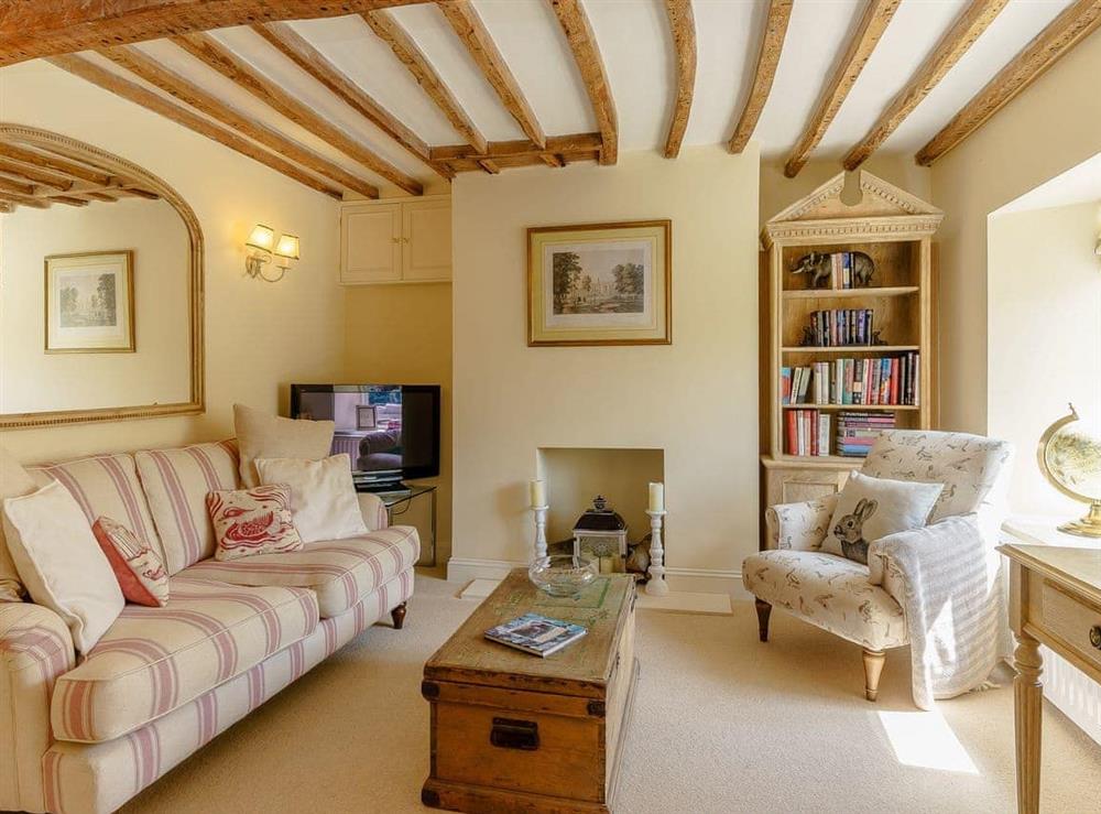 Living room at The Clock House in Bisley, near Stroud, Gloucestershire