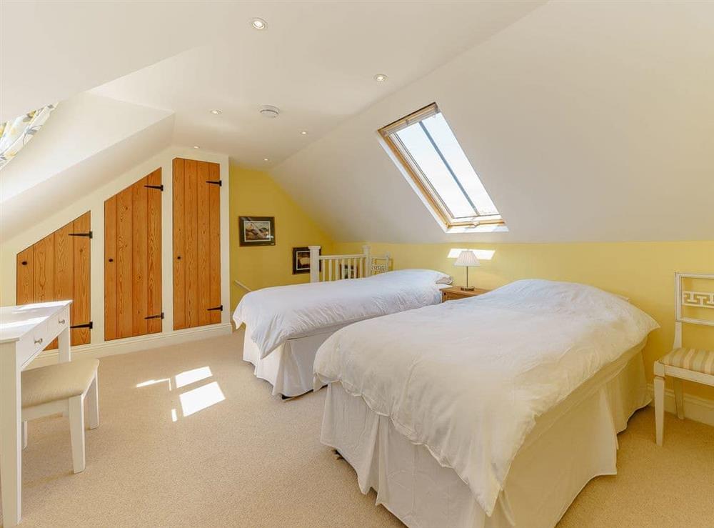 Twin bedroom at The Clock House in Bisley, near Stroud, Gloucestershire