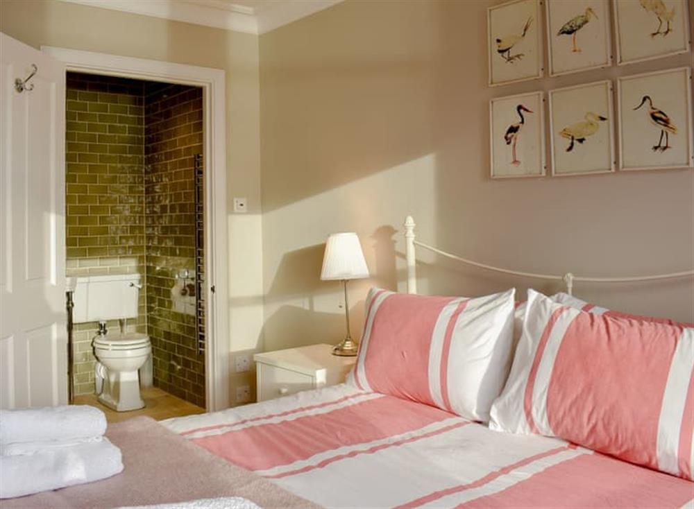 Comfortable double bedroom with en-suite at The Clock Tower in Lamlash, Isle of Arran, Scotland