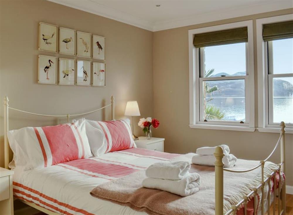 Comfortable double bedroom at The Clock Tower in Lamlash, Isle of Arran, Scotland