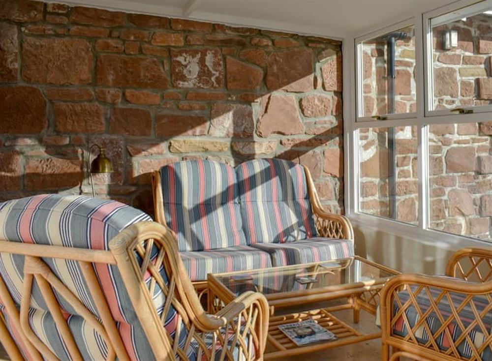 Comfy sun room at The Clock Tower in Lamlash, Isle of Arran, Scotland