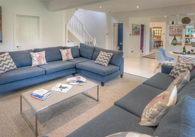 The living area at The Coach House, Abersoch