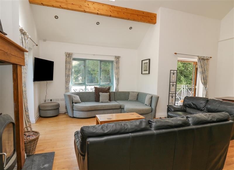 Enjoy the living room at The Coach House at Plas Dolguog, Machynlleth