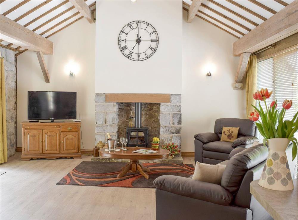 Light and airy living space at The Coach House at Stable Cottage in Derwydd, near Llandeilo, Carmarthenshire, Dyfed