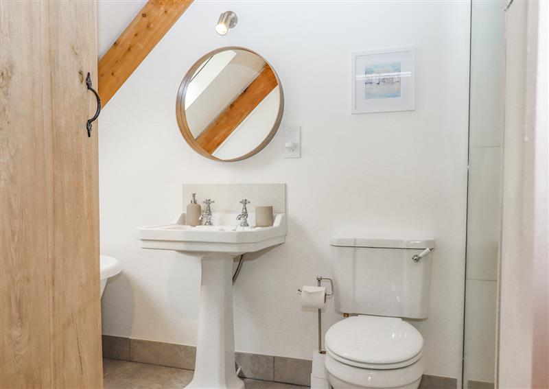 This is the bathroom at The Coach House at Thorn Farm, Bridford near Moretonhampstead