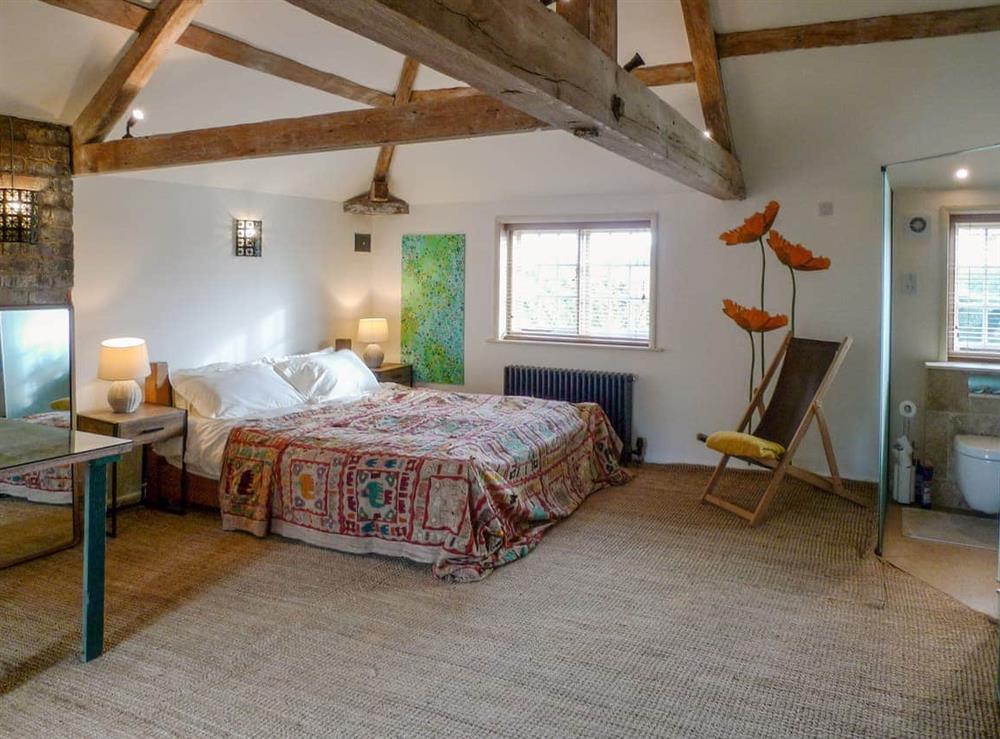 Double bedroom at The Coach House in Beeby, Leicestershire