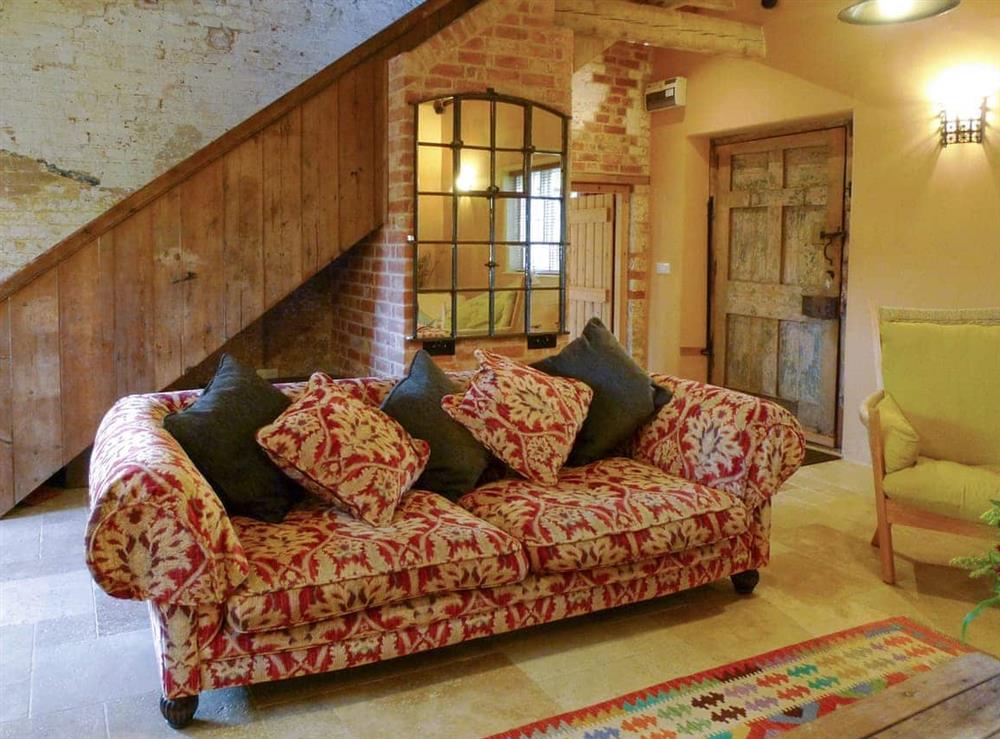 Living room at The Coach House in Beeby, Leicestershire