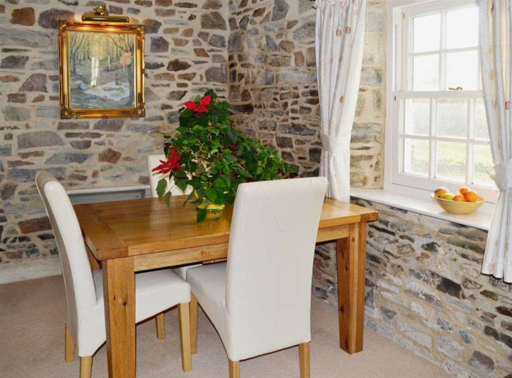 Dining room at The Coach House in Bodmin, Cornwall